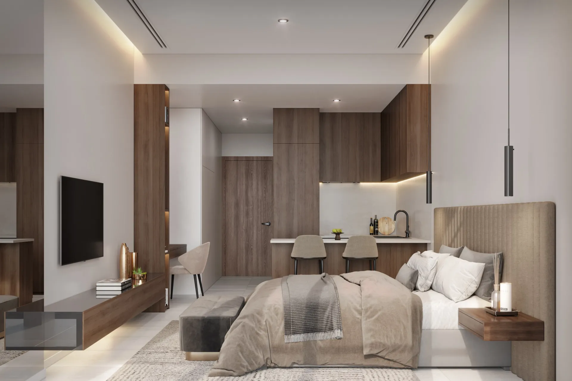 Oasis Lofts — интерьер студии