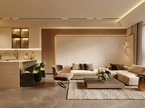 Oasis Residences — интерьер гостиной