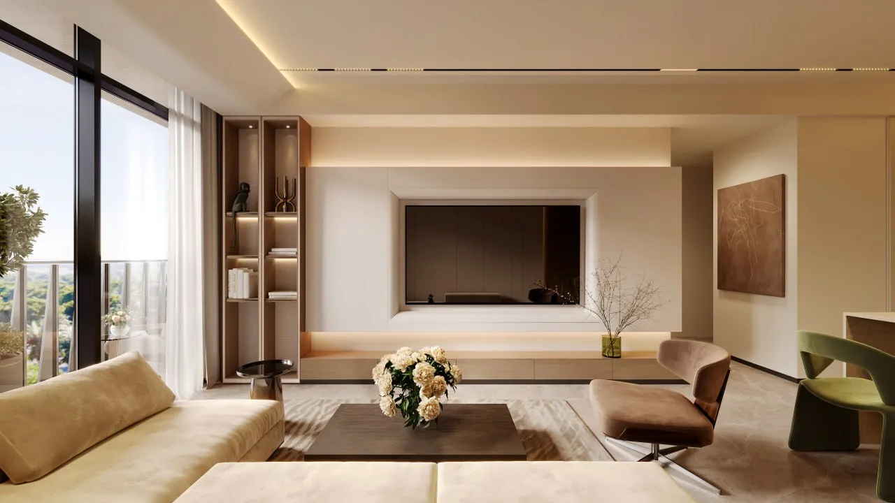 Oasis Residences — интерьер гостиной, фото 5