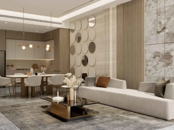 Ocean Crest — интерьер гостиной