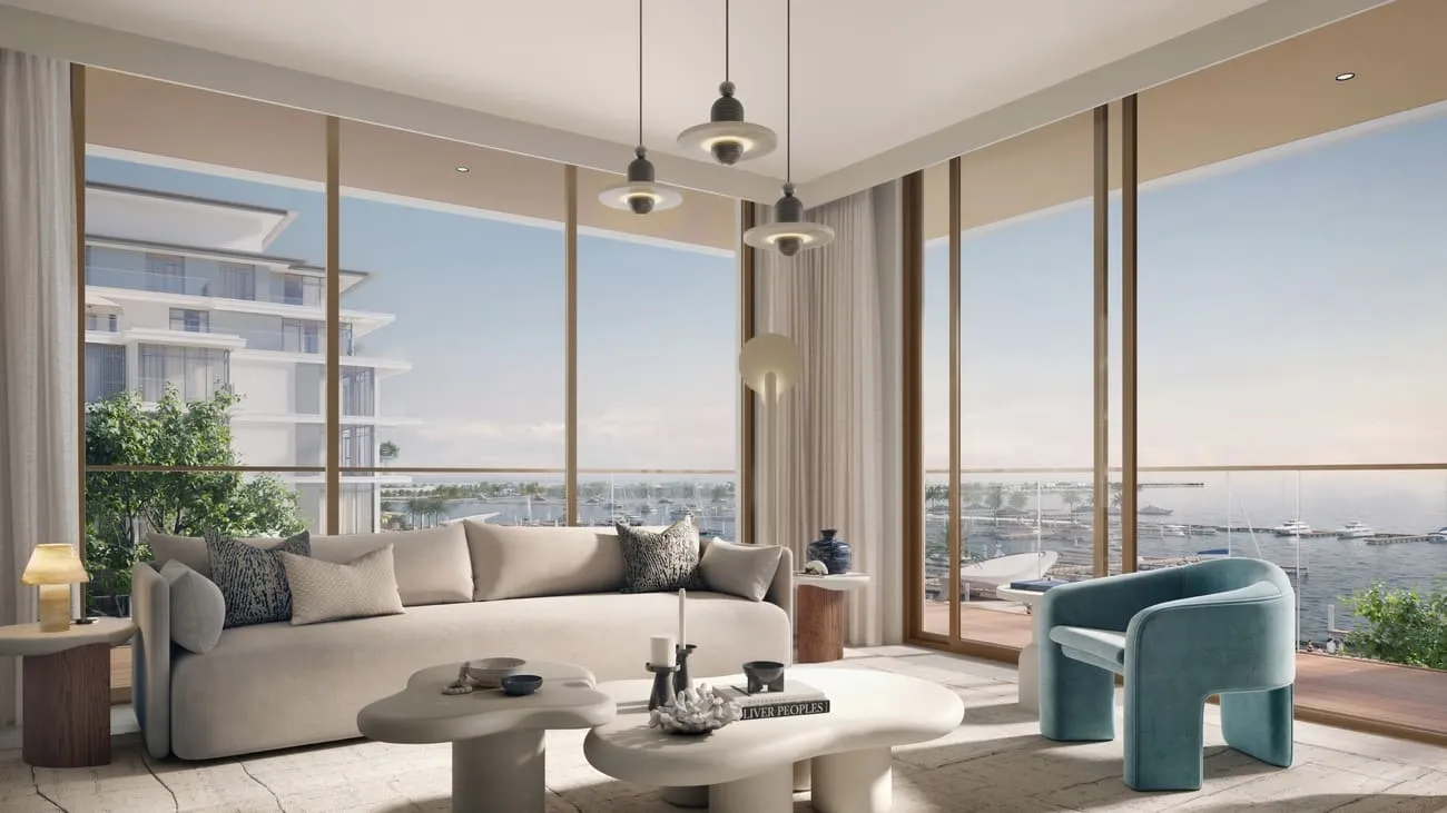 Ocean Views — интерьер гостиной, фото 8