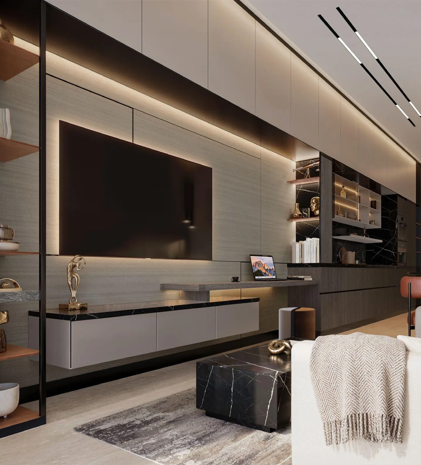 Ola Residence — интерьер гостиной