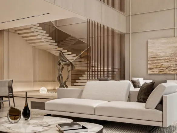 Omoria Private Residences — интерьер гостиной