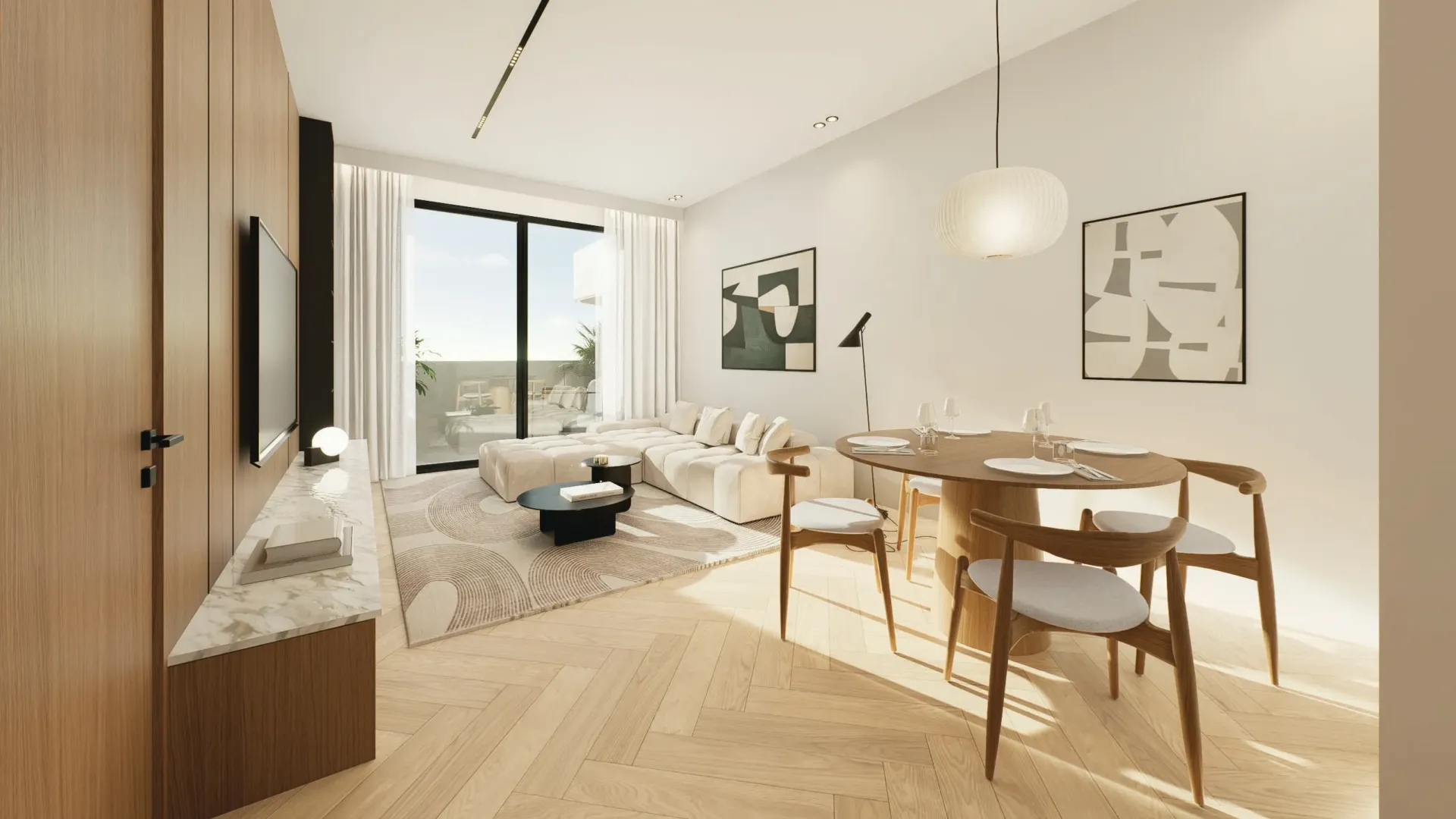 One 678 Residences — интерьер гостиной