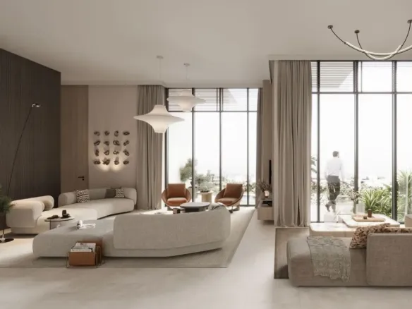 One B Tower — интерьер гостиной