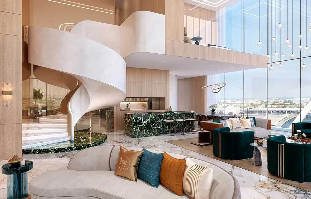 One Canal Residences — интерьер гостиной, фото 9
