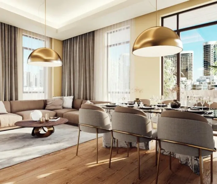 One Reem Island — интерьер гостиной