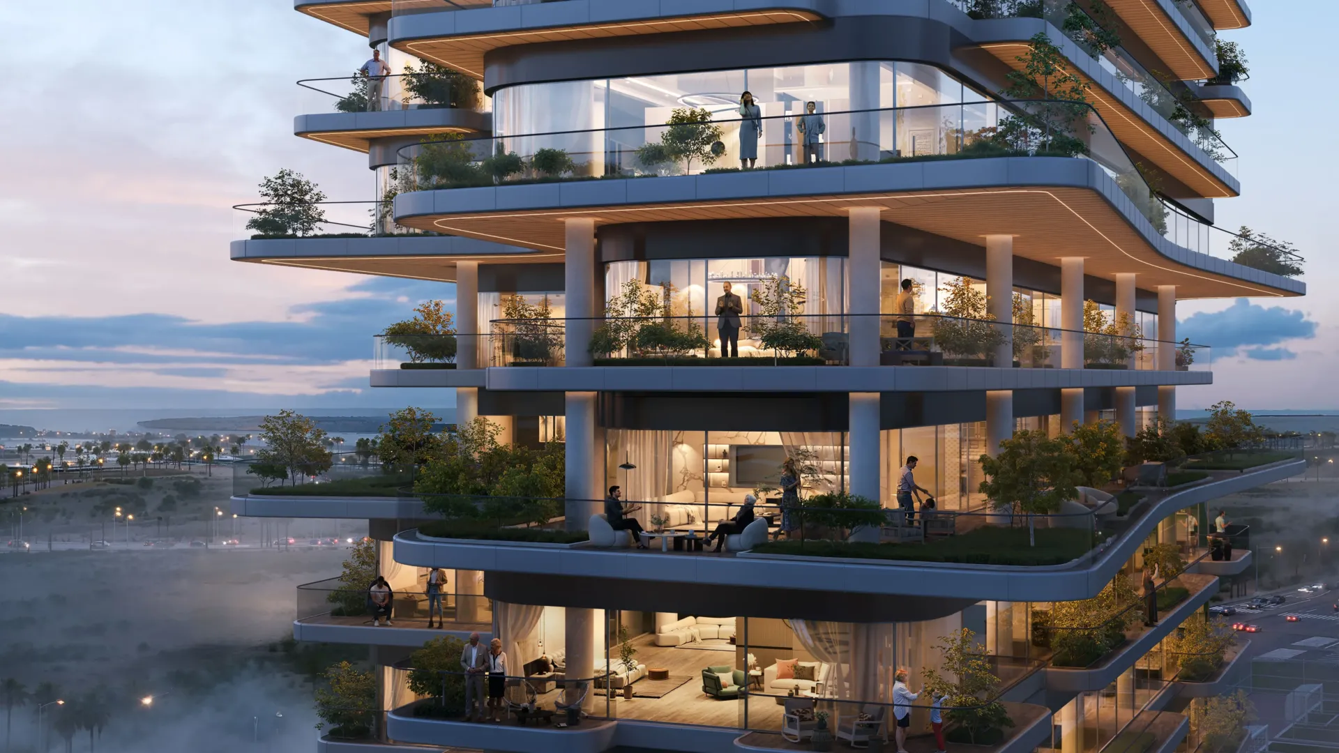 One Residence Al Reem Island — фасад здания