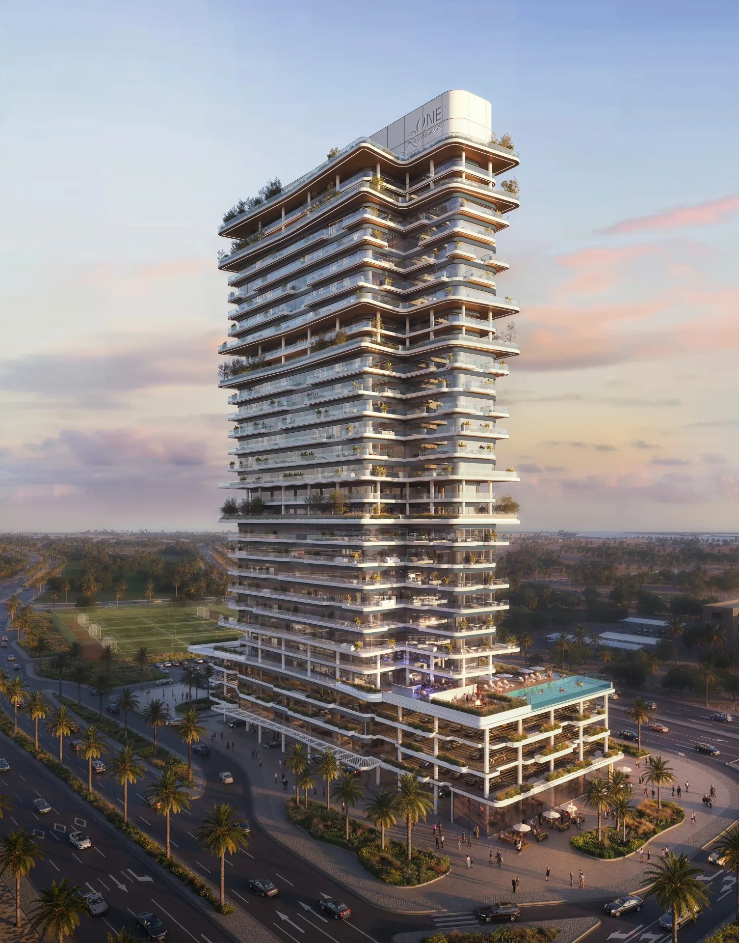 One Residence Al Reem Island — вид на комплекс, фото 6