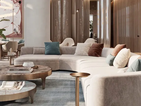 Orla Infinity Dorchester Collection — интерьер гостиной