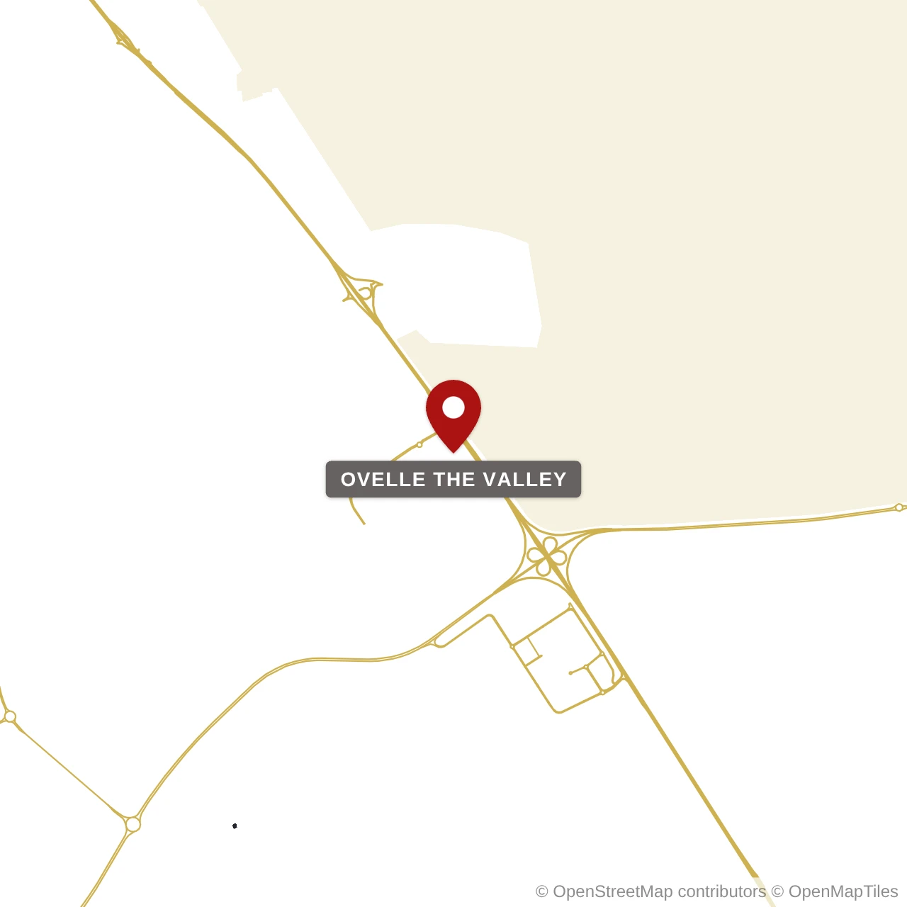 Расположение Ovelle The Valley на карте: Долина, Dubai