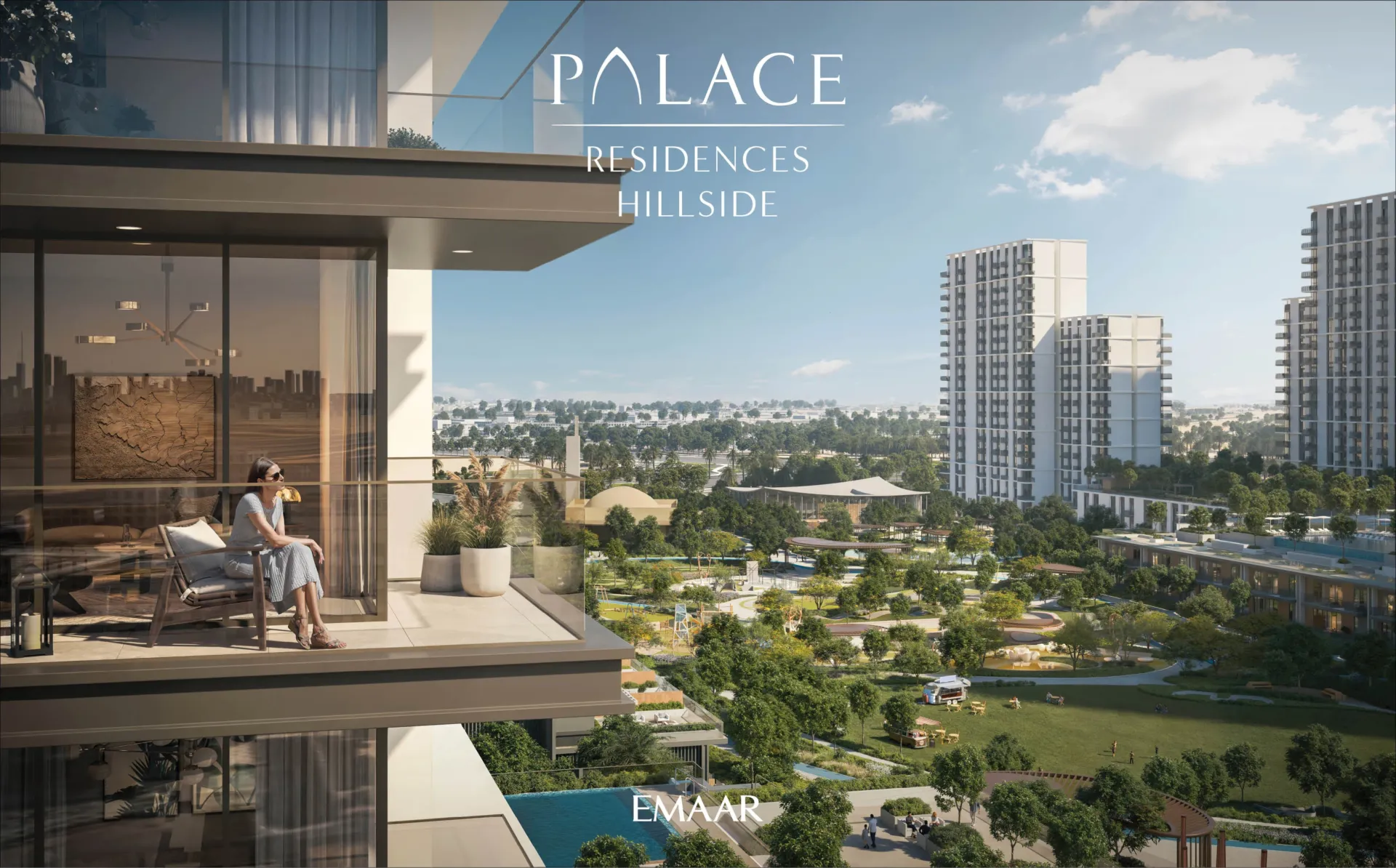 Palace Residences Hillside Towers A & B — вид с балкона