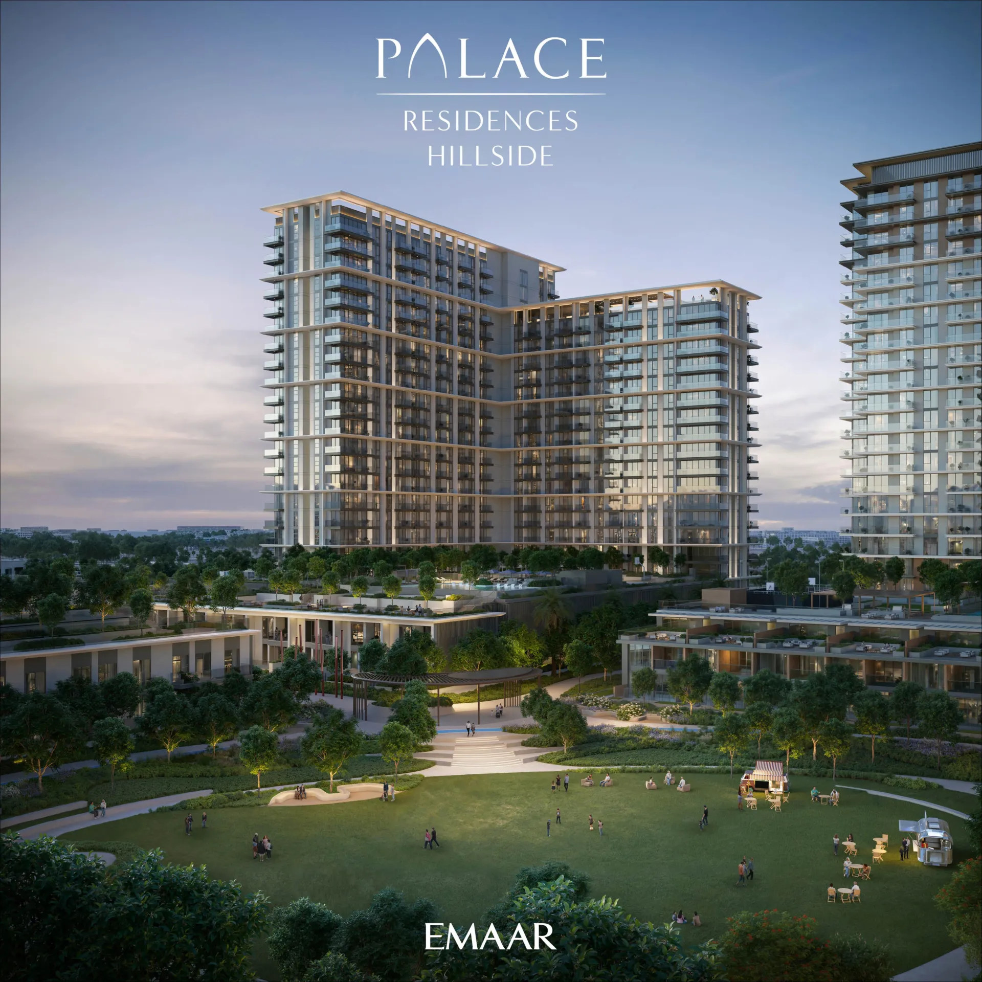 Palace Residences Hillside Towers A & B — вид на комплекс