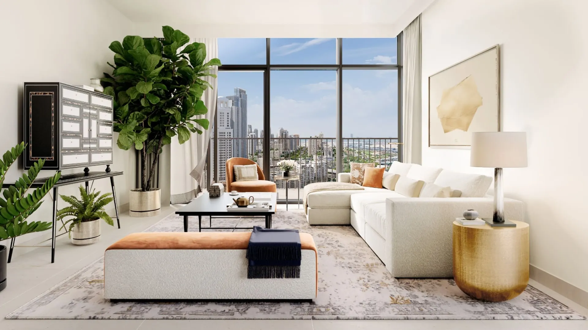 Palace Residences North — интерьер гостиной, фото 9