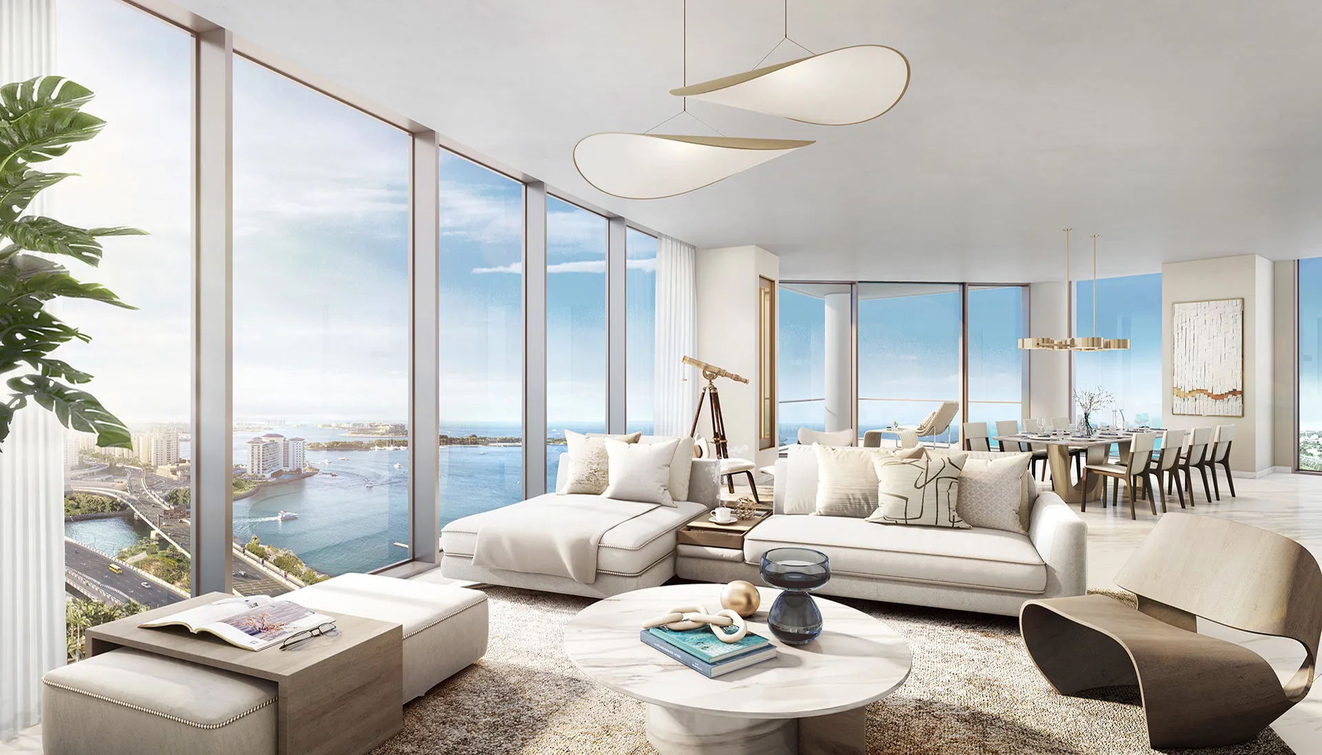 Palm Beach Tower 3 — интерьер гостиной, фото 8