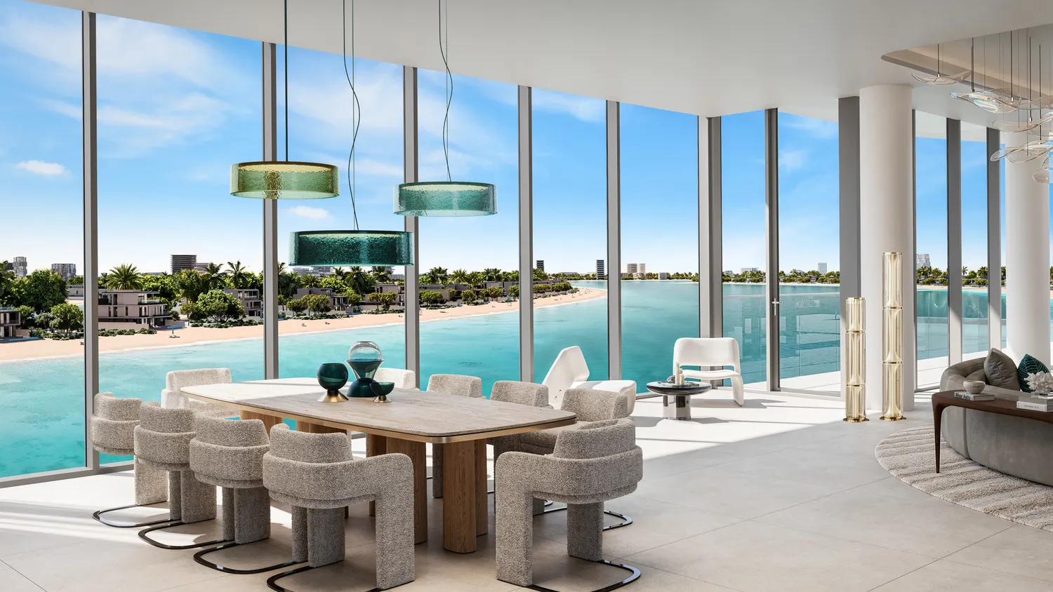 Palm Central Private Residences — обеденная зона
