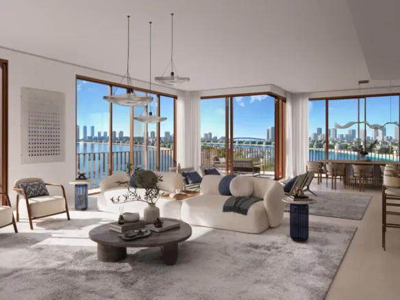 Palm Central Private Residences Phase 2 — интерьер гостиной