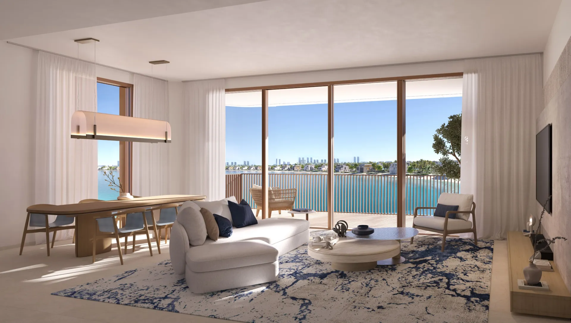 Palm Central Private Residences Phase 2 — интерьер гостиной, фото 12