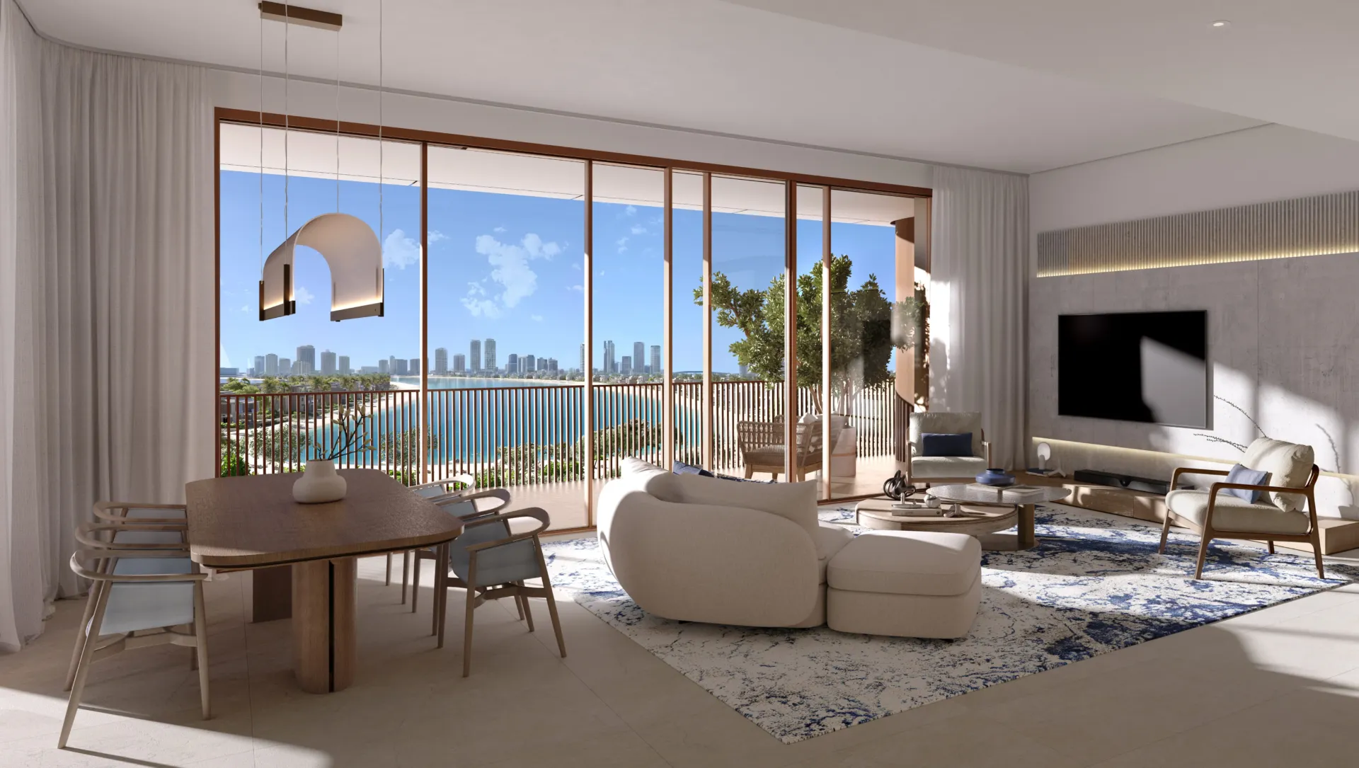 Palm Central Private Residences Phase 2 — интерьер гостиной, фото 13