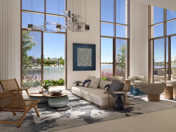 Palm Central Private Residences Phase 2 — интерьер гостиной, фото 14