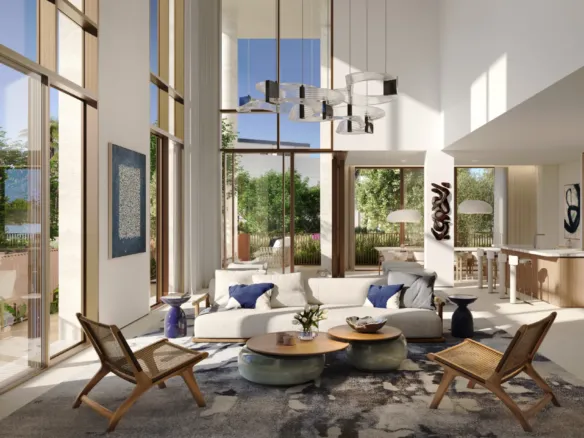 Palm Central Private Residences Phase 2 — интерьер гостиной, фото 16