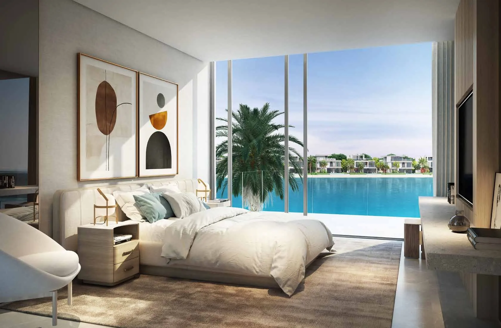 Palm Jebel Ali Villas — спальня