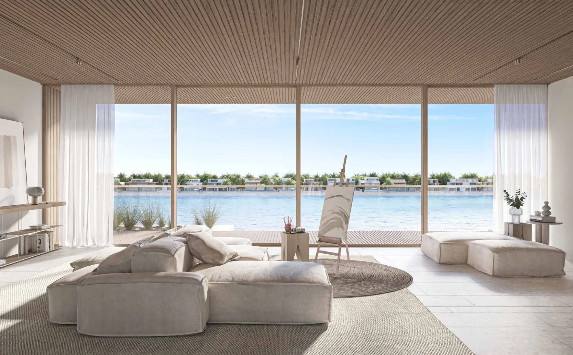 Palm Jebel Ali Villas — интерьер гостиной