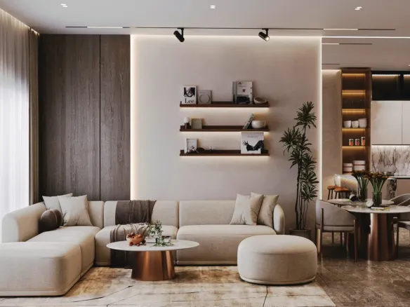 Park Residency — интерьер гостиной