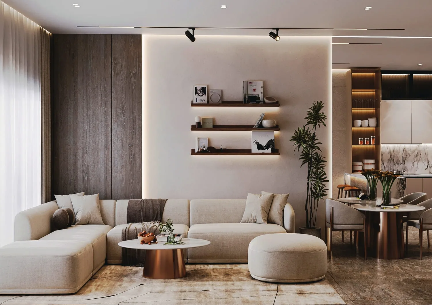 Park Residency — интерьер гостиной
