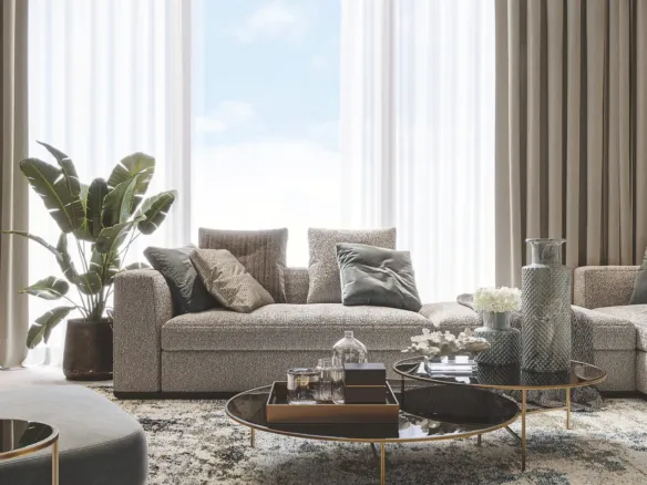Pearl House III — интерьер гостиной