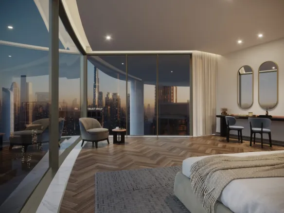 Peninsula Jumeirah living Business Bay — спальня