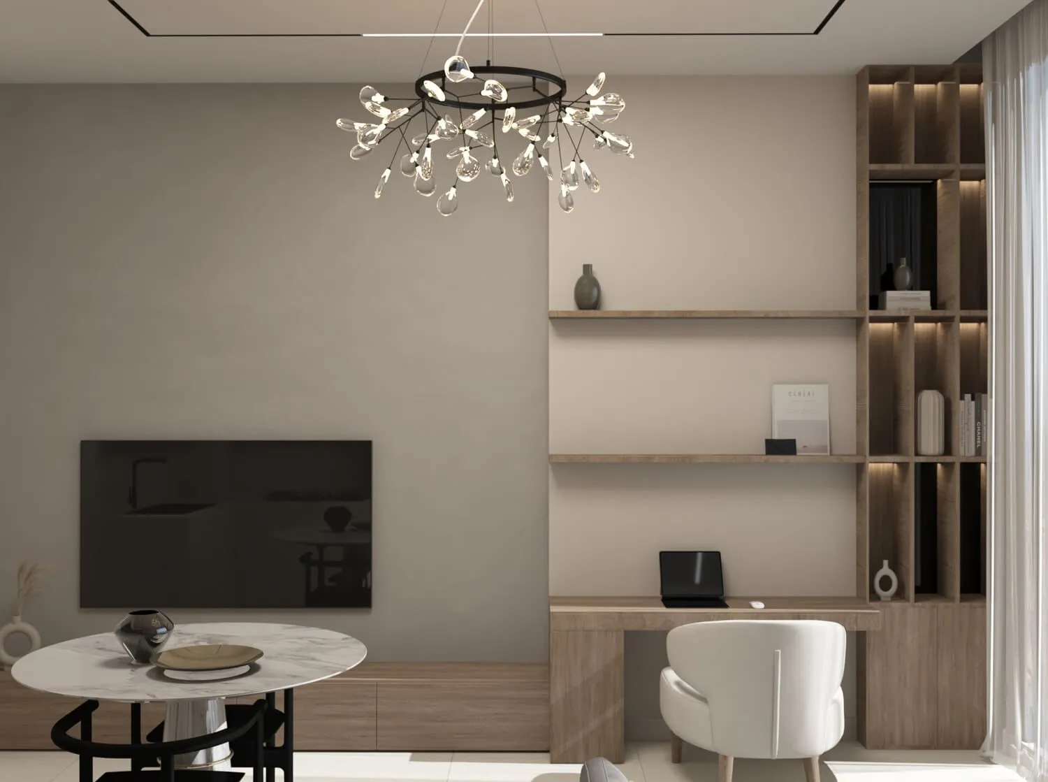 PG One — интерьер гостиной