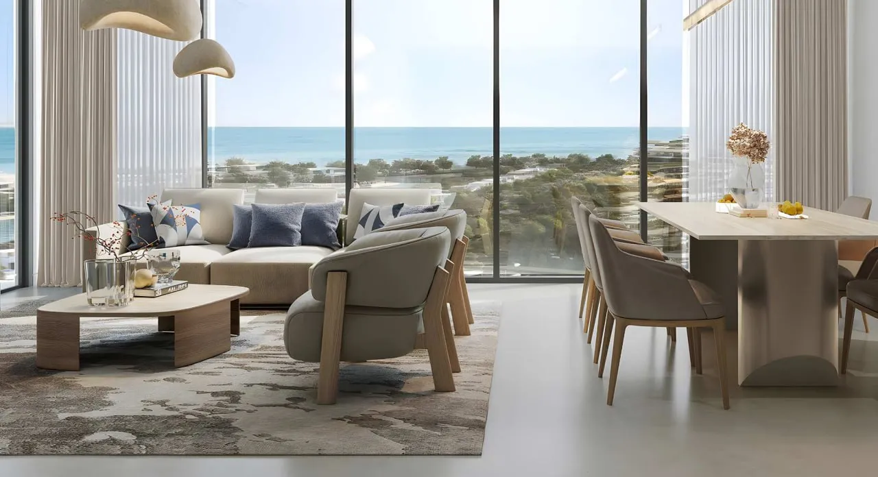 Pierside Marina Residences — интерьер гостиной