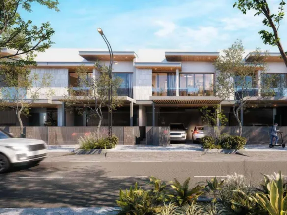 Pinewood Estate Homes — фасад таунхаусов