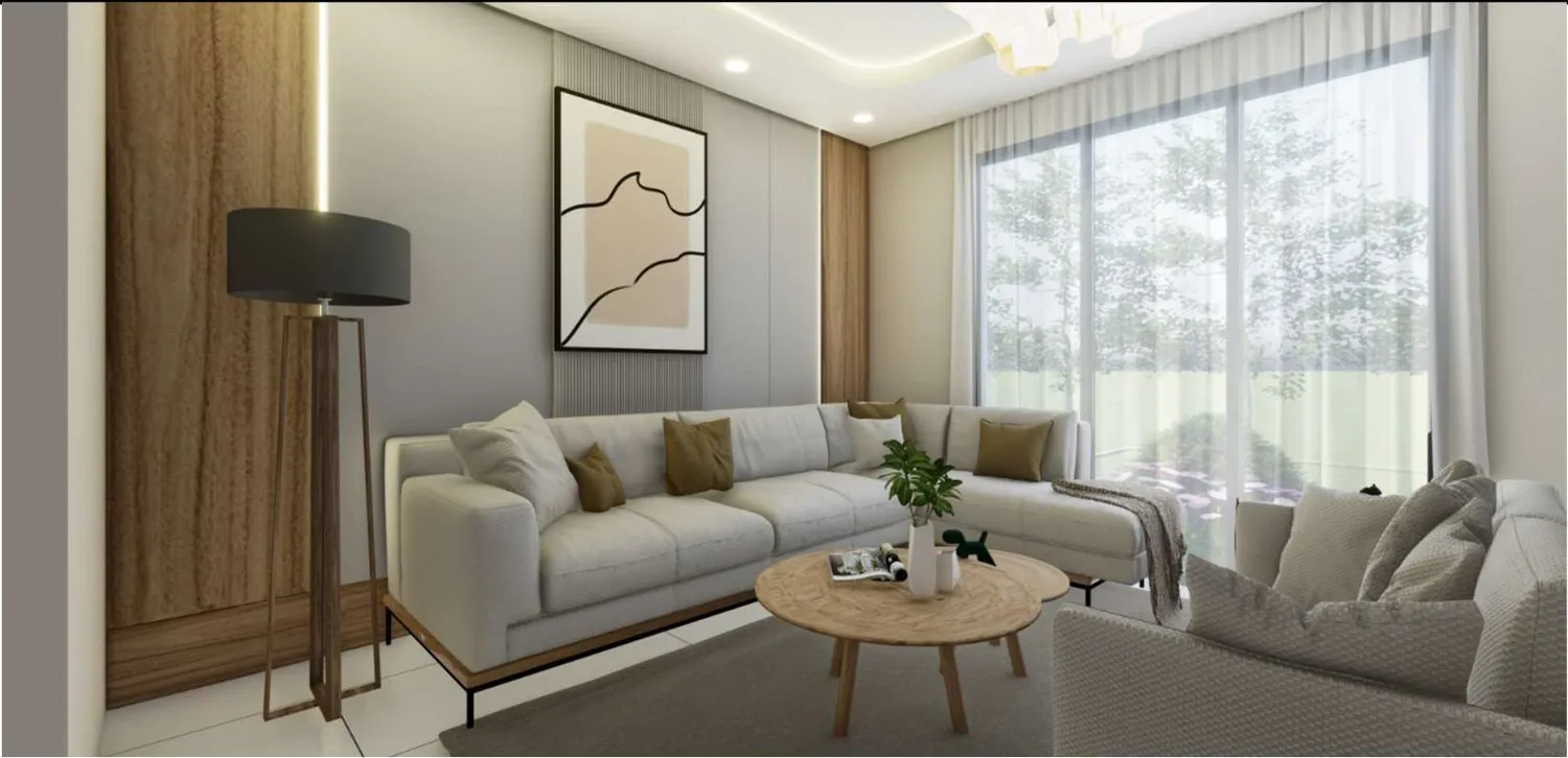 Purvanchal Townhouses — интерьер гостиной