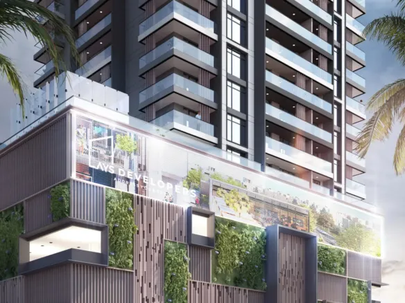 Q Gardens Aliya — фасад здания