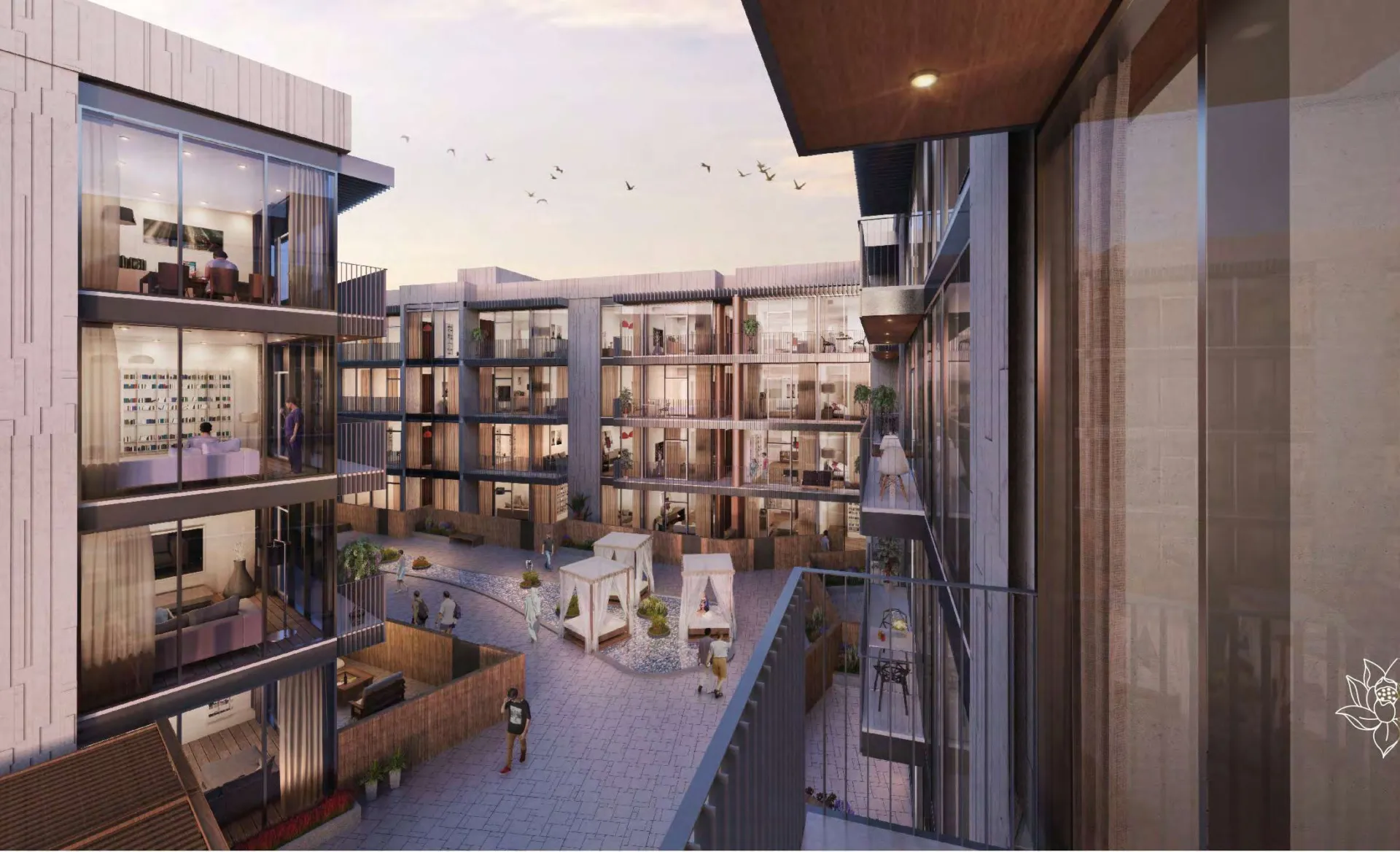 Q Gardens Boutique Residences — внутренний двор