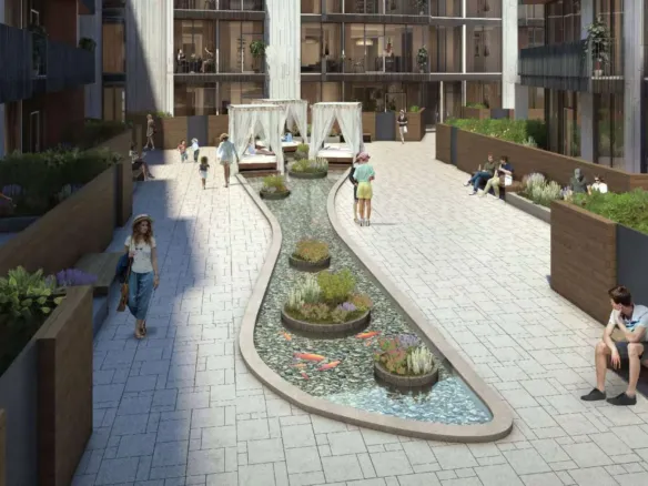 Q Gardens Boutique Residences — внутренний двор, фото 3