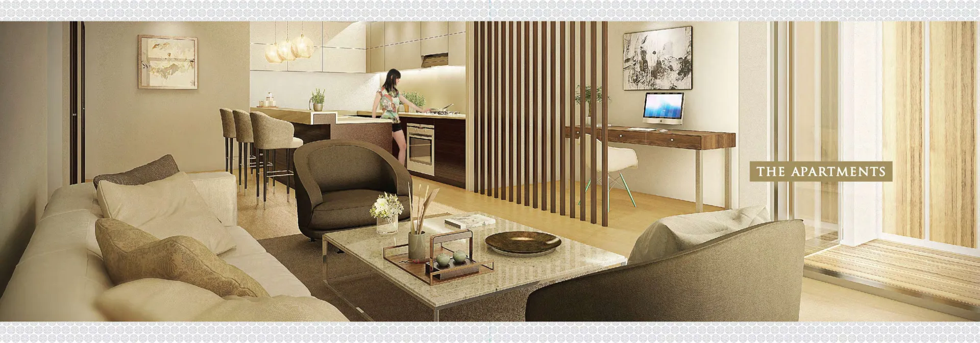 Q Gardens Boutique Residences — интерьер гостиной