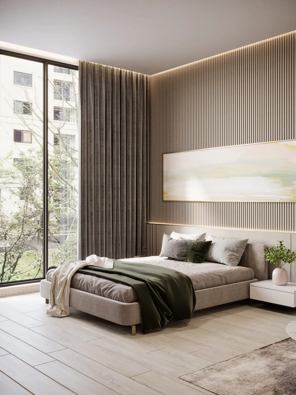 Q Gardens Loft 2 — спальня