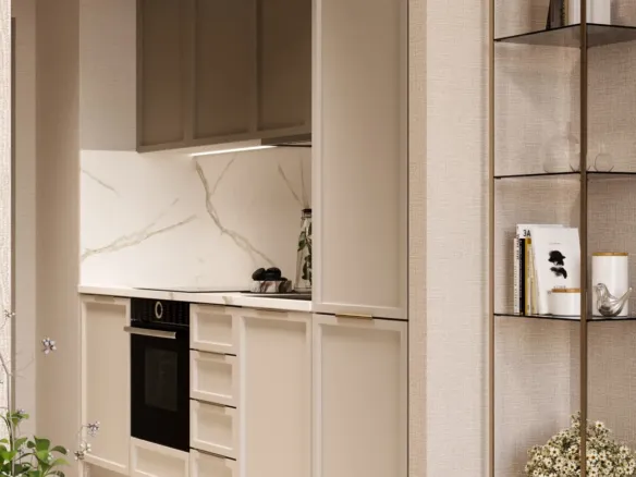 Q Gardens Loft 2 — кухня