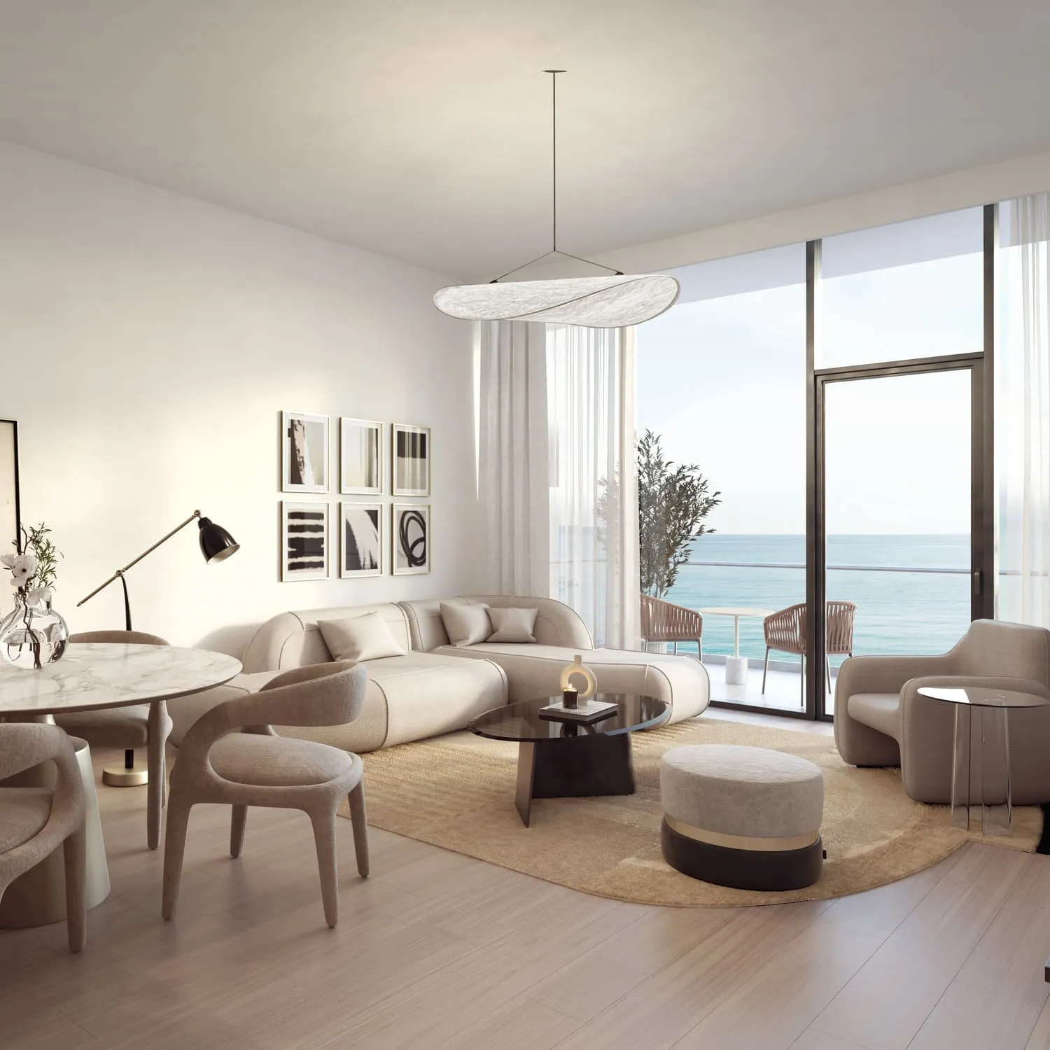 Quattro Del Mar — интерьер гостиной