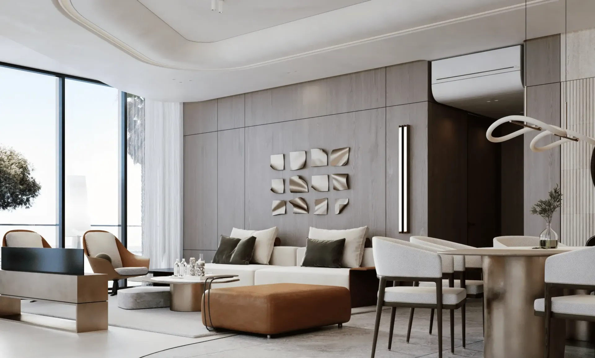 Quattro Del Mar — интерьер гостиной, фото 12