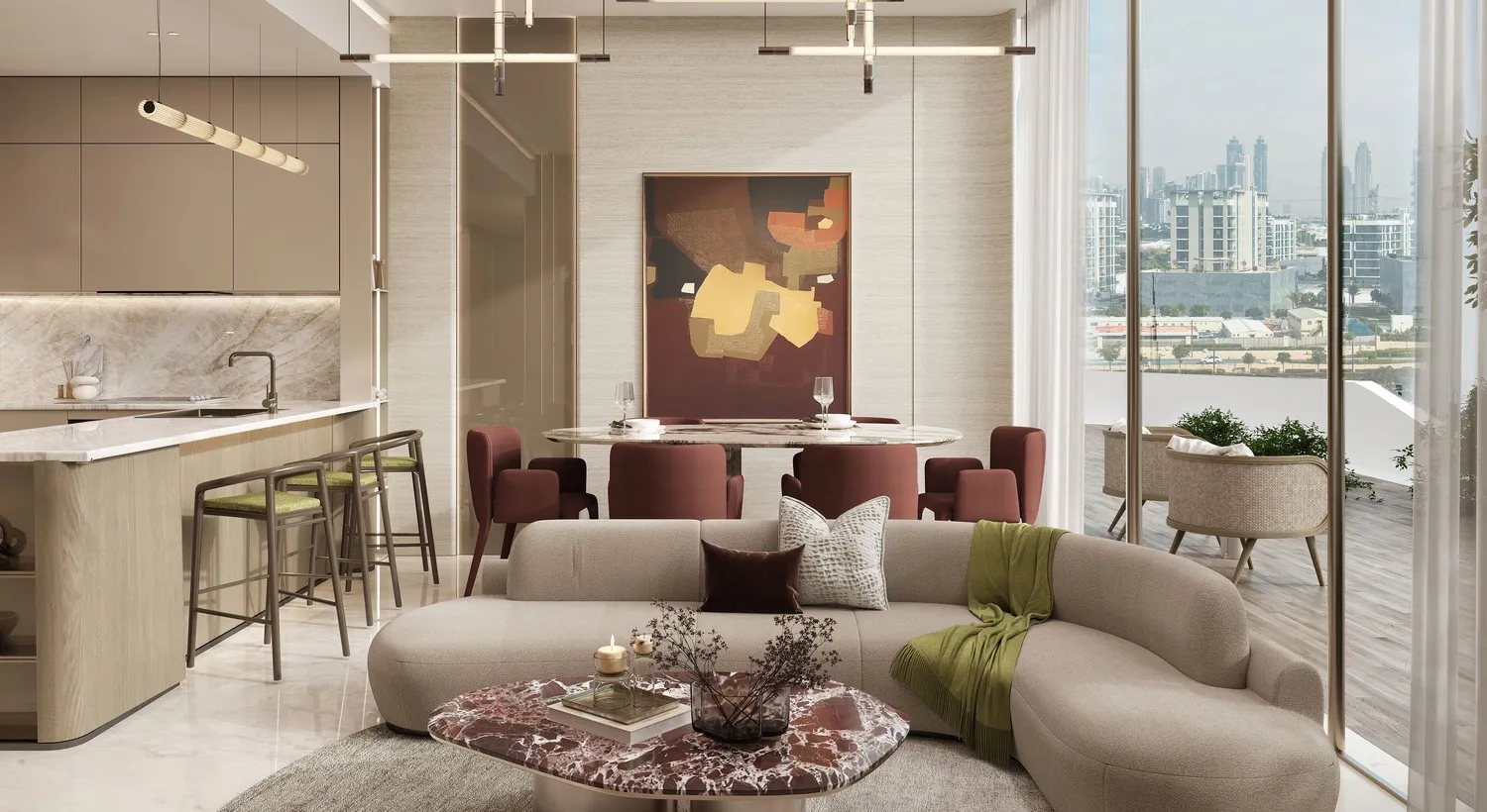 Rabdan Avenue — интерьер гостиной