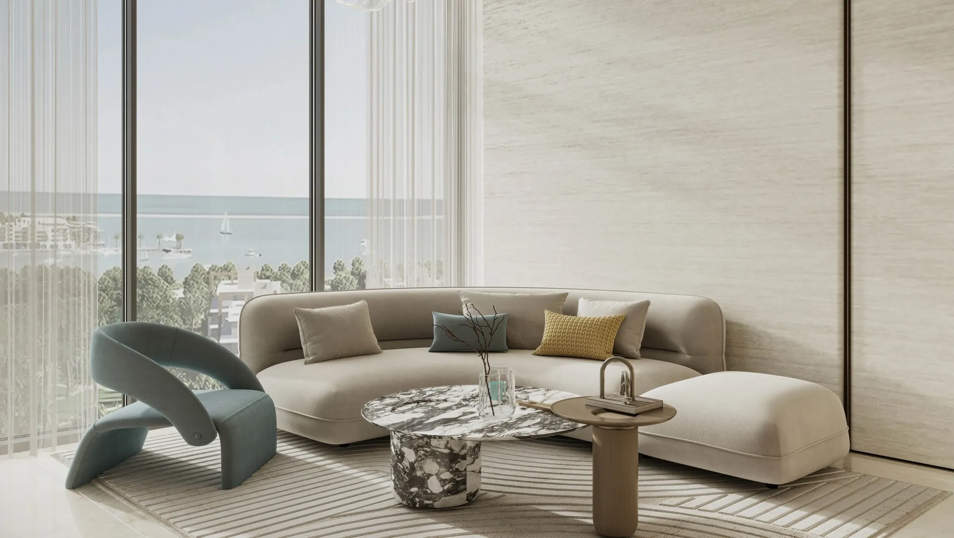 Rabdan Gardens — интерьер гостиной, фото 6