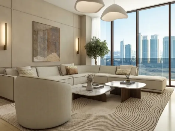 Radiant Terrace — интерьер гостиной