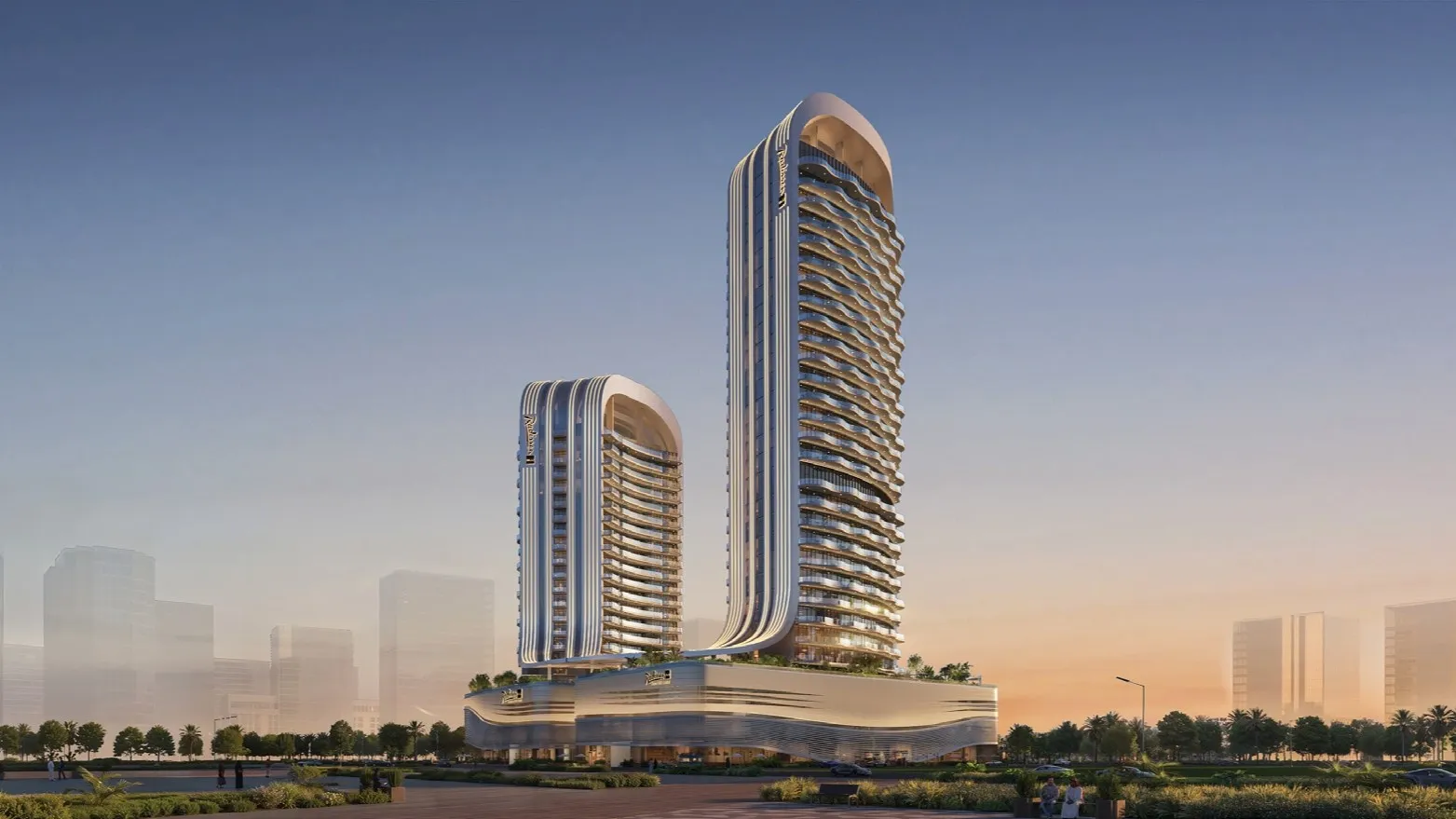 Radisson Blu Hotel & Residences — вид на комплекс