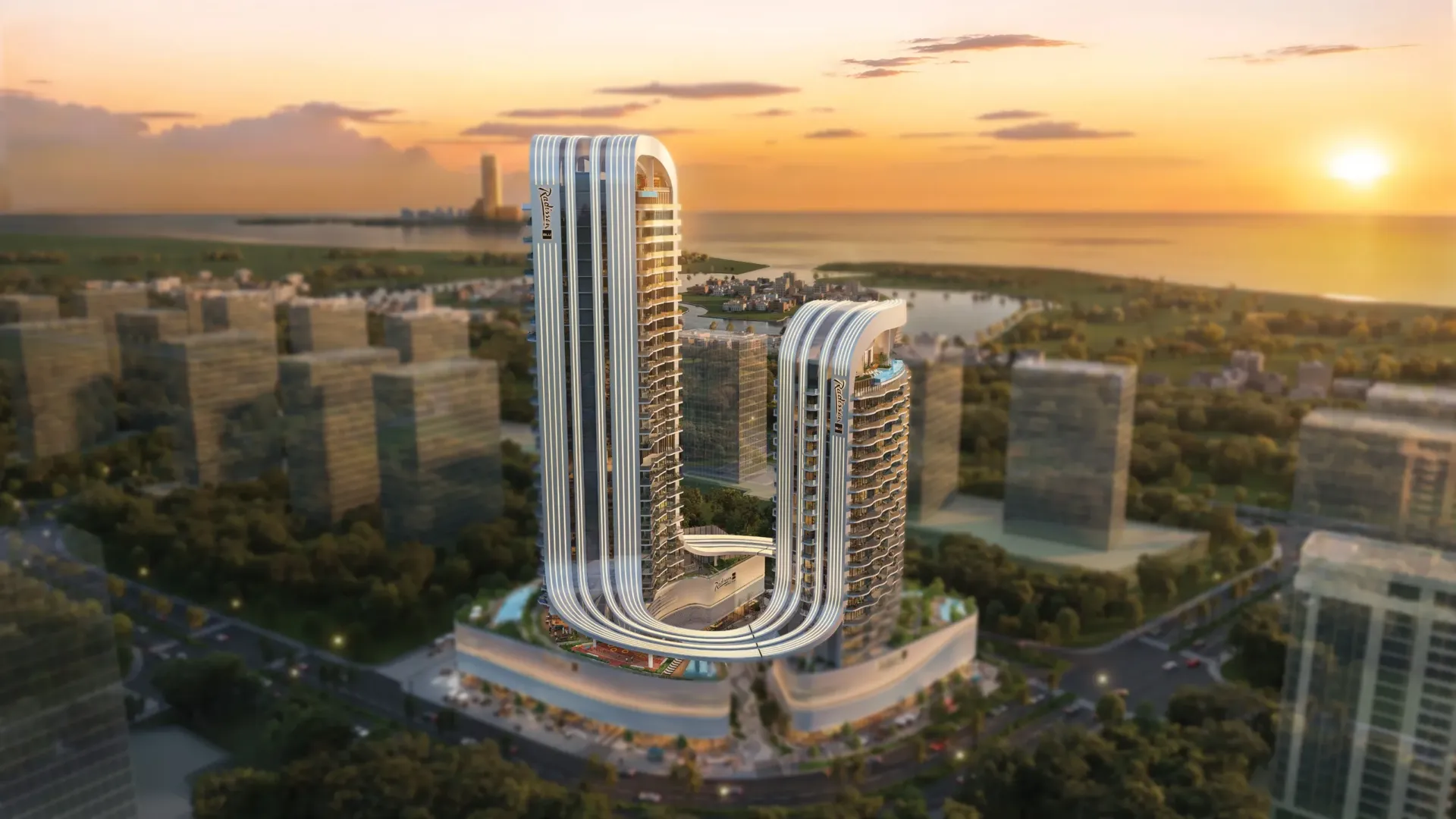 Radisson Blu Hotel & Residences — вид на комплекс, фото 4