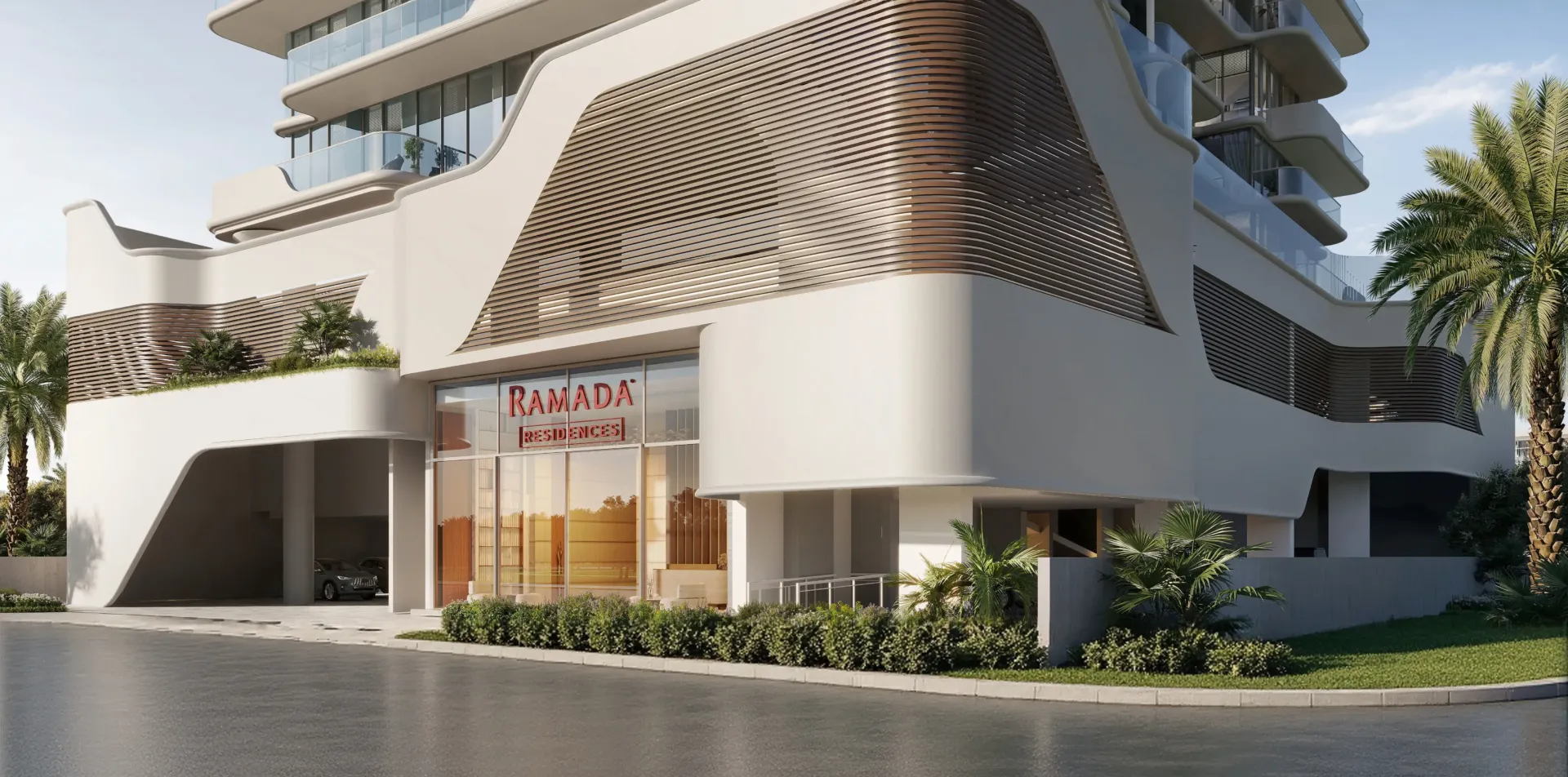 Ramada Residences by Wyndham at Dubai Islands — вход в здание