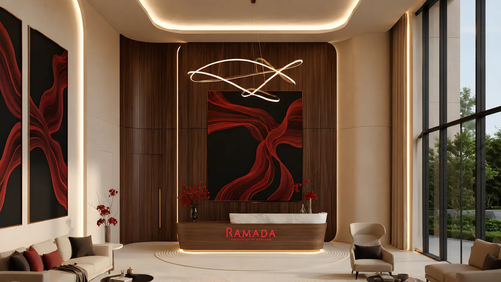 Ramada Residences by Wyndham in Dubai South — лобби